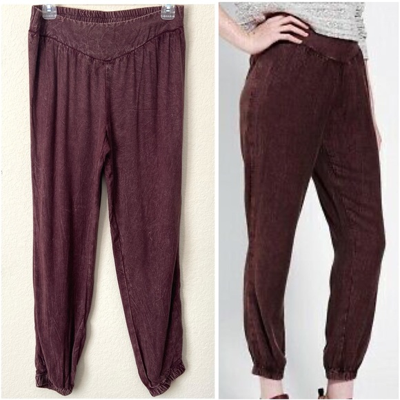 Urban Outfitters Pants - UO Graphite Stone Wash Comfy Harem Ankle Pants